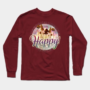 Happy Mushroom Long Sleeve T-Shirt